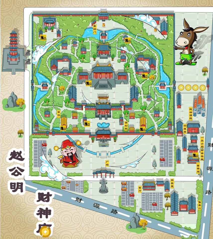 赤峰景区的手绘地图一般有什么作用