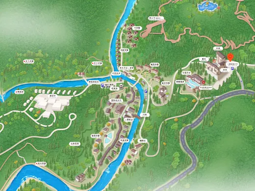 赤峰结合景区手绘地图智慧导览和720全景技术，可以让景区更加“动”起来，为游客提供更加身临其境的导览体验。