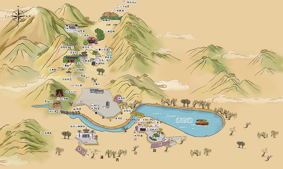 赤峰景区手绘地图的国际化设计与文化传播？